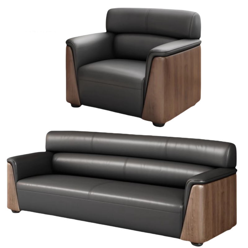 豫龙都接待沙发3+1套高清大图