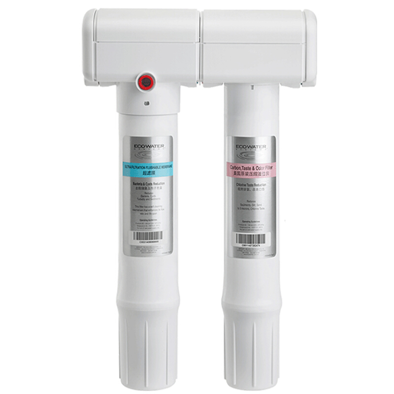 怡口净水(ECOWATER) 800FFDC净水器家用厨房直饮超滤机 无桶无废水不插电
