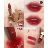 [玫瑰礼盒]圣罗兰(YSL)全新方管口红滋润1966暖棕红+圆管80血腥玛丽