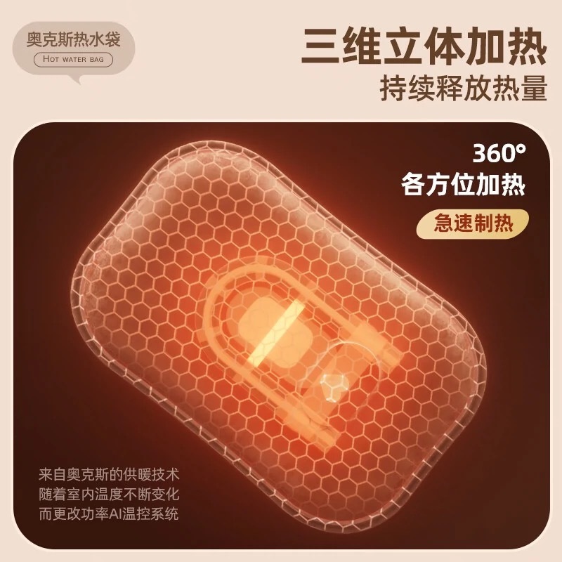 奥克斯热水袋AUX-402腰带墨绿高清大图