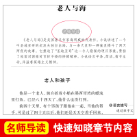 老人与海正版青少版班主任推荐必读丛书9-12-15岁 4-6年级初中生无障碍课外阅读文学名著书籍高中小学生写作指导书全版