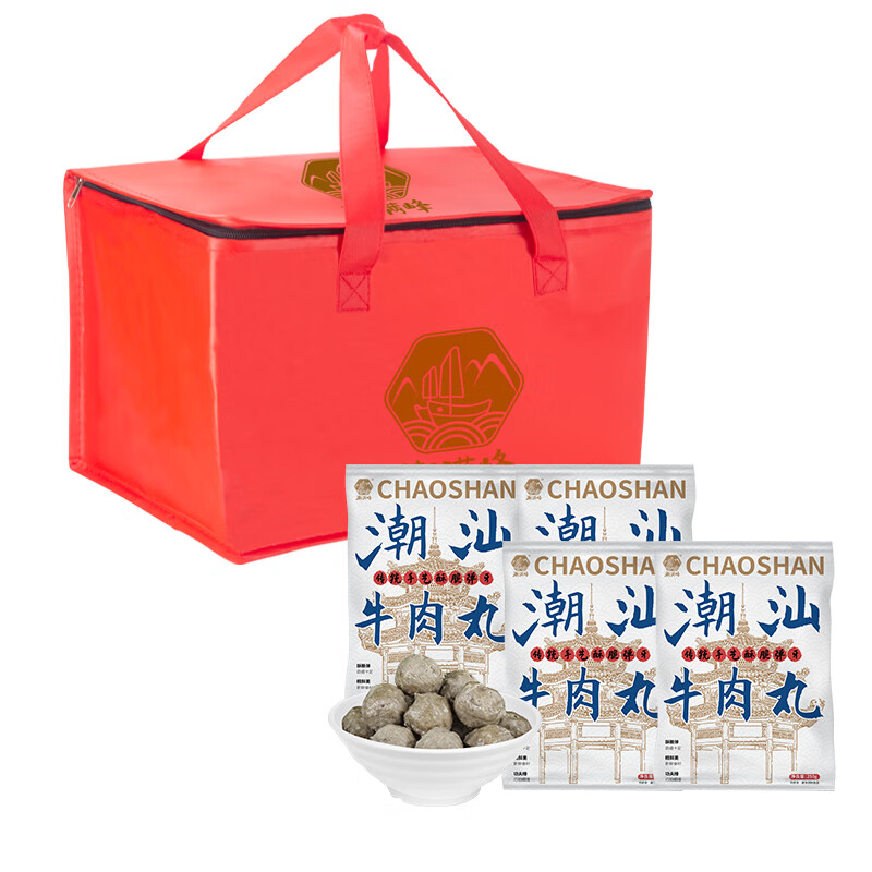 潮满峰 潮汕特产牛肉丸 250g*4袋