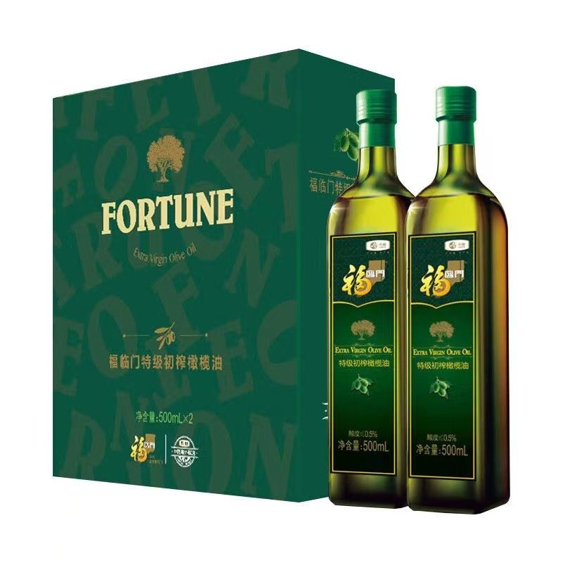 中粮福临门特级初榨橄榄油礼盒500ml *2