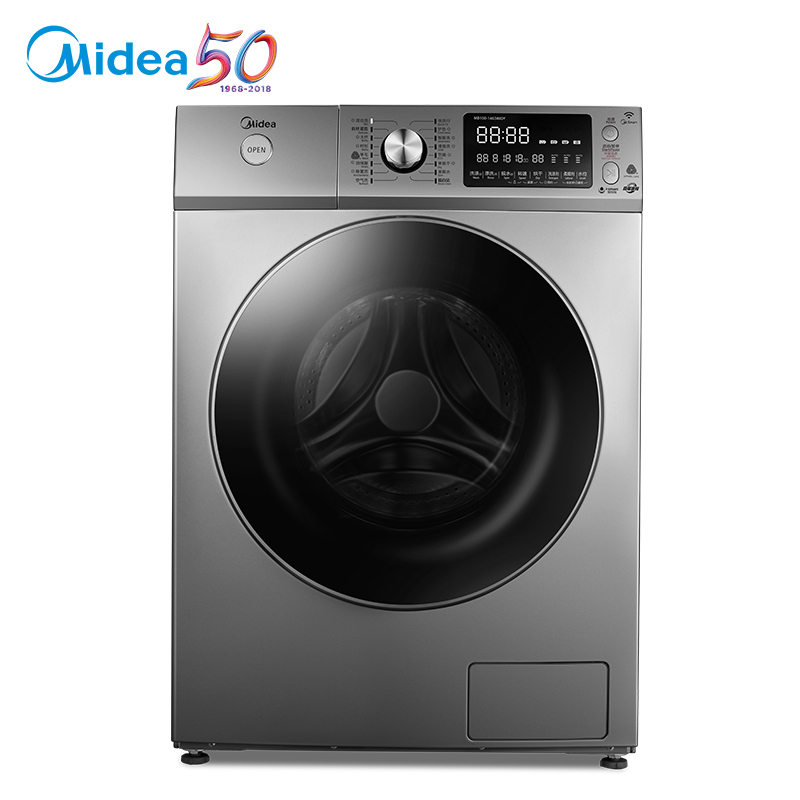 美的(Midea)MD100-1463WIDY 新品10公斤大容量全自动直驱变频洗烘一体洗衣机 家用巴赫银 好直驱选美的