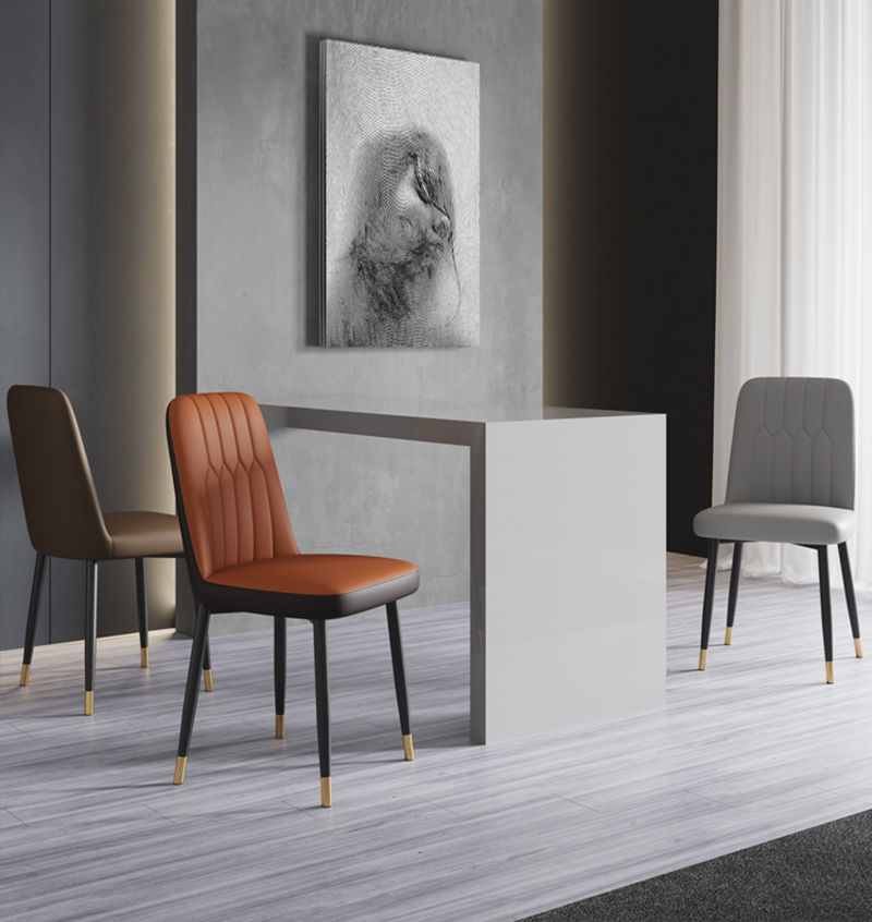 三金鑫 简约现代餐椅轻奢椅子家用靠背椅北欧餐桌椅休闲椅咖啡椅酒店凳子高清大图