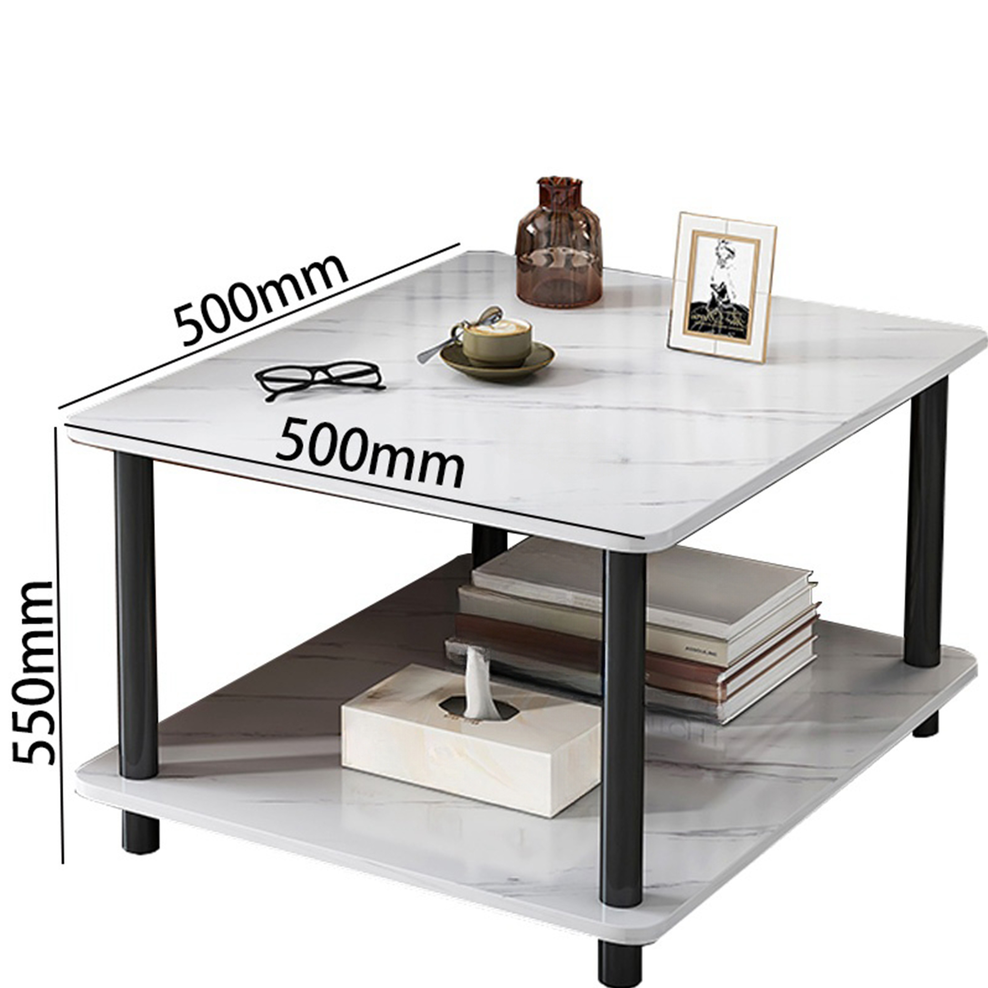 芙首泰岩板边几500*500*550mm张高清大图