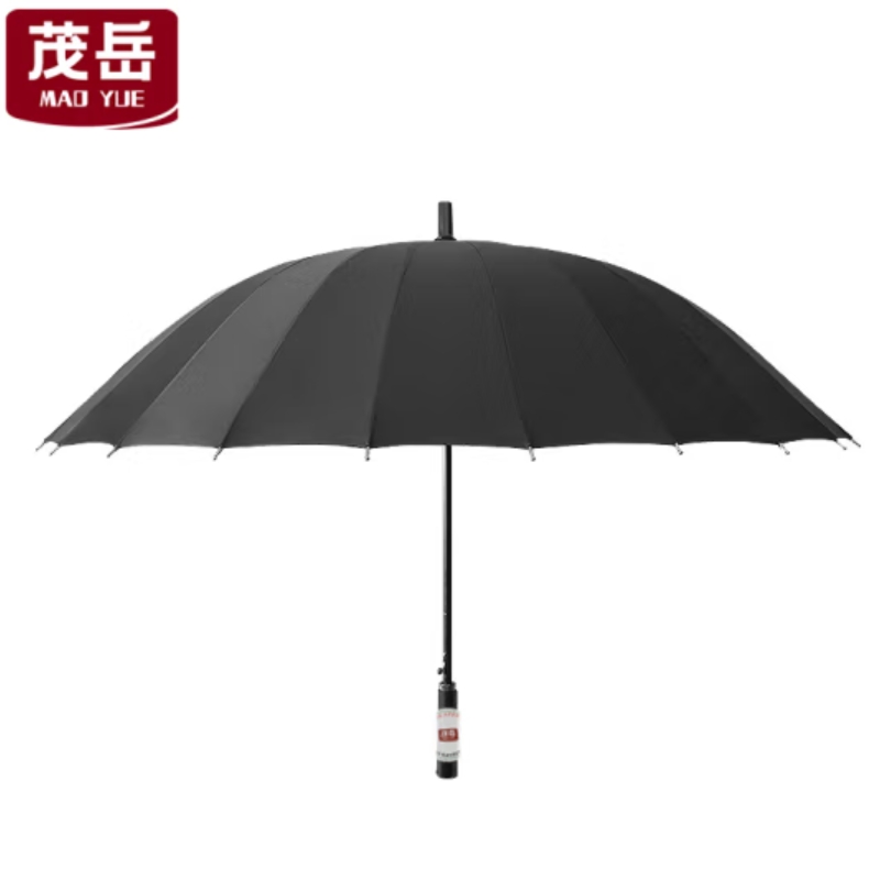 茂岳MAOYUE 24骨长柄雨伞 黑色自动 把