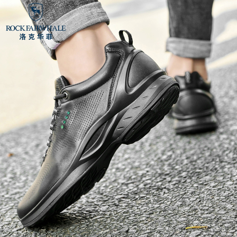洛克华菲男鞋冬季新款男士真皮潮流运动皮鞋商务休闲鞋子男款高清大图