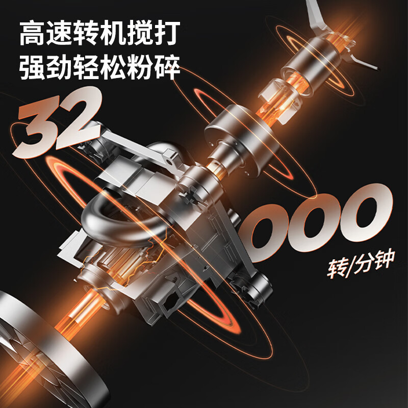 九阳高速破壁机L12-P119 破壁机家用豆浆机多功能破壁料理机绞肉机搅拌机多功能榨汁辅食机可预约 黑色高清大图