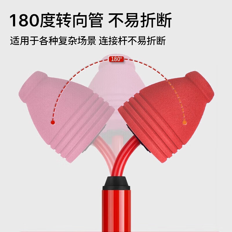 美丽新马桶疏通器管道疏通神器高压一炮桶下水管道厕所地漏堵塞疏通工具高清大图