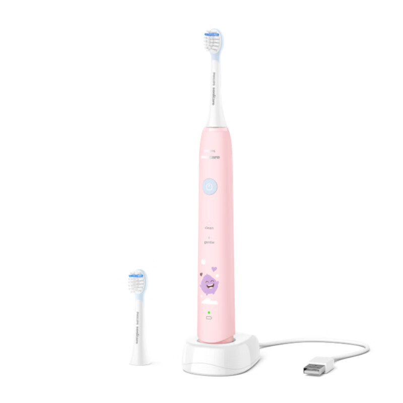 飞利浦PHILIPS儿童声波震动牙刷HX2432 粉(大于100件单价)