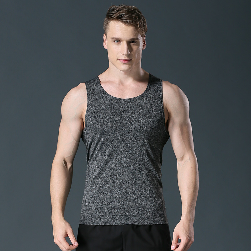 伊夫狼爪户外室内健身运动背心夏季健身衣跑步训练服弹力透气速干无袖