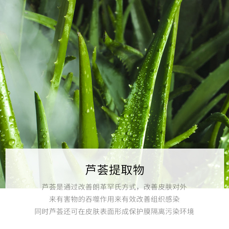 [30片盒装 ]泊泉雅 补水芦荟胶保湿面膜补水滋润睡眠面膜免洗面膜60g高清大图