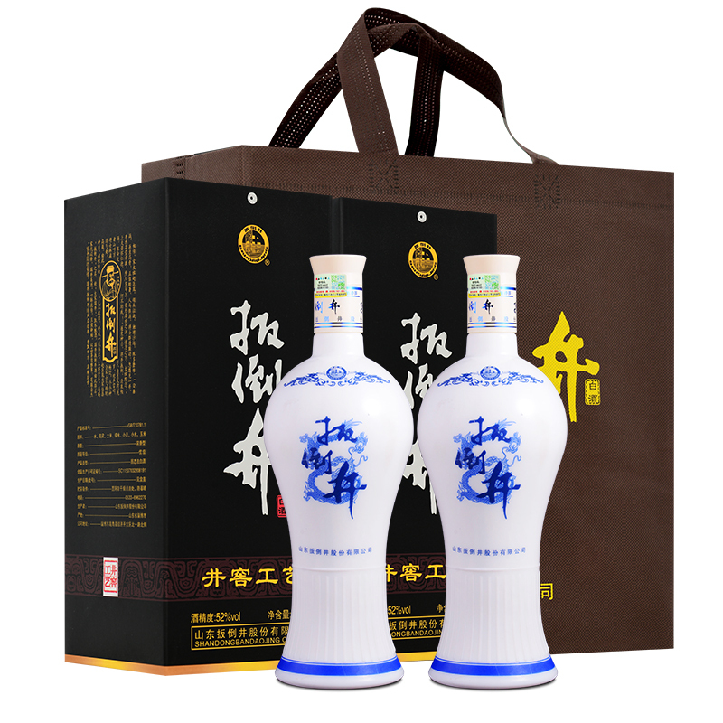 白酒52度扳倒井蓝花瓷700ml6瓶浓香型