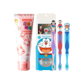 兔头妈妈 哆啦A梦儿童抗糖防蛀果味牙膏（草莓味）60g+3支牙刷