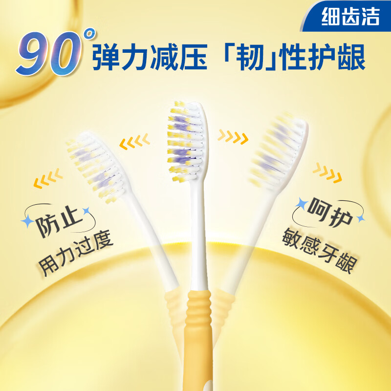 狮王-细齿洁弹力护龈牙刷三支装高清大图