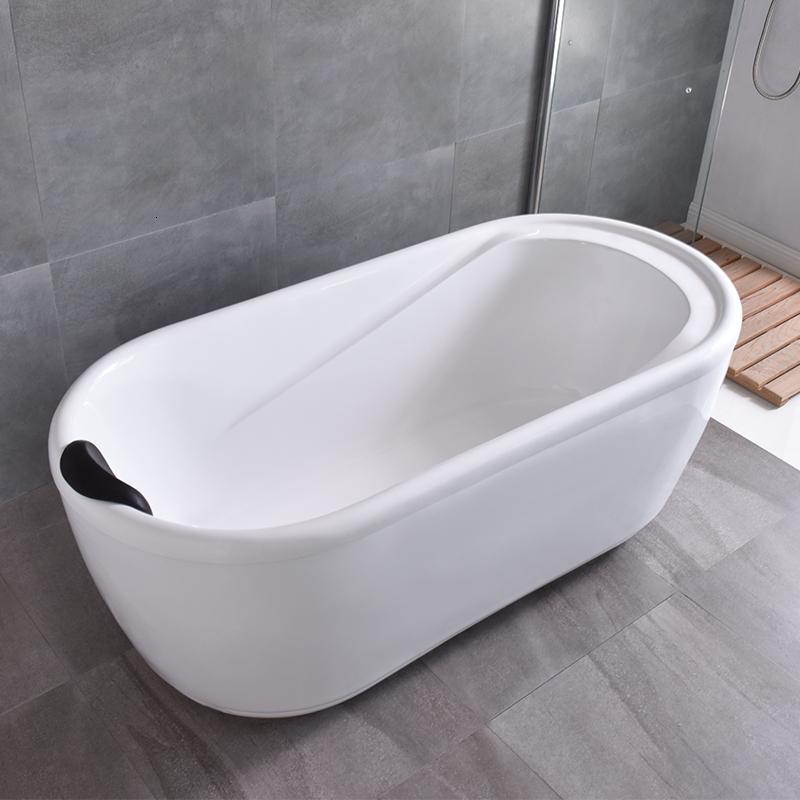 式闪电客迷你小户型浴缸 家用成人亚克力双人贵妃浴缸1.2-1.7米