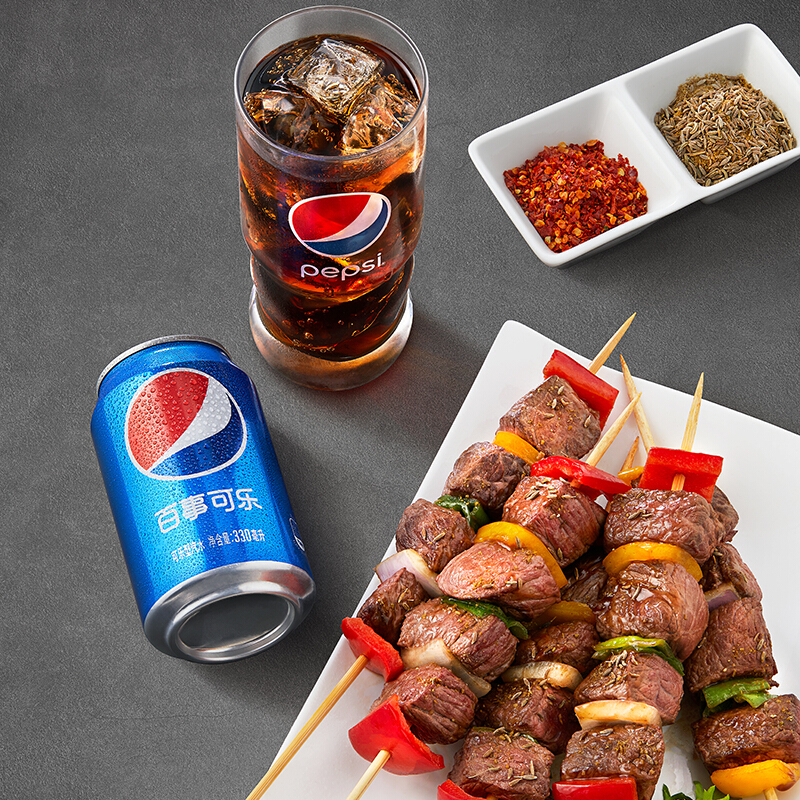 百事可乐330ml*24罐整箱碳酸汽水饮料饮品普通经典口味易拉罐