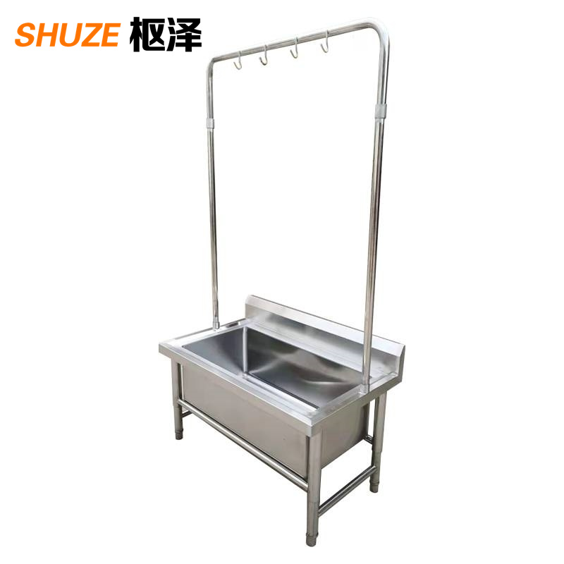 枢泽 不锈钢沥水池 拖把架 4钩 个高清大图