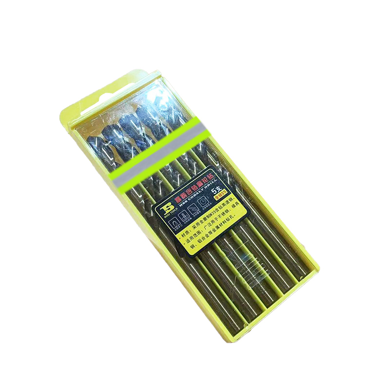 波斯(BOSI) 荧光系列直柄含钴麻花钻 8.0mm/5支 盒高清大图