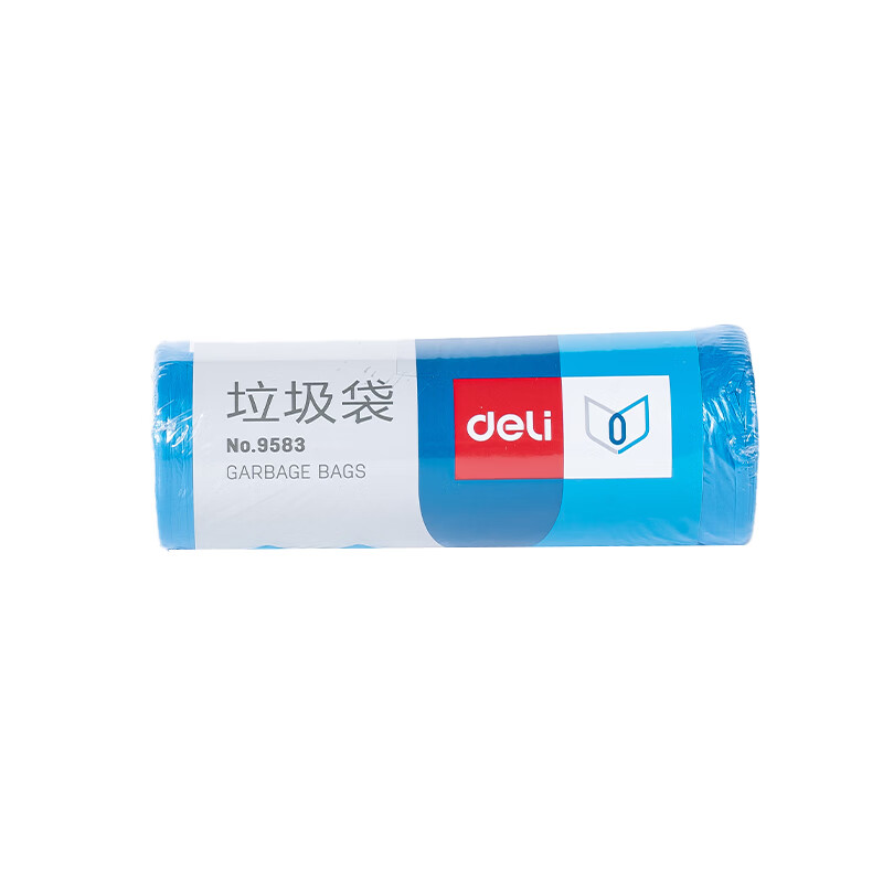 得力(deli) 9583 彩色易分类 加厚型垃圾袋 5卷150只 45*55颜色随机[卷]高清大图
