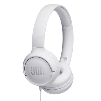 JBL TUNE 500 头戴式有线耳机耳麦 运动耳机+游戏耳机 象牙白
