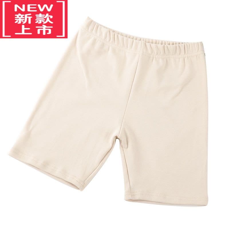 可莉允女童春秋款纯色磨毛棉打底裤五分裤弹力女孩中裤可配裙保暖护腿保暖裤图片