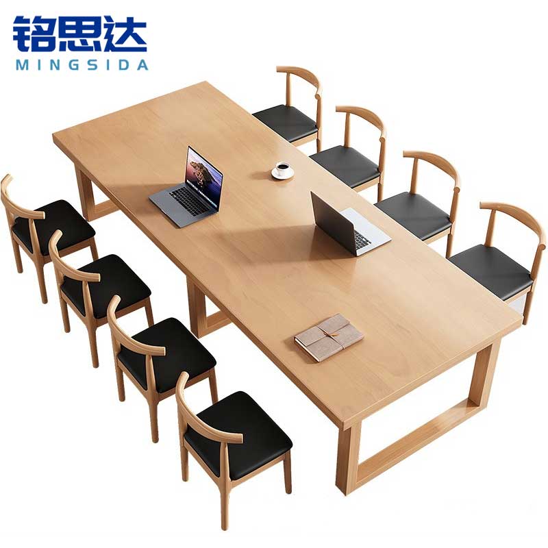 铭思达会议桌阅读桌 1.6米一桌八椅套