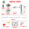 电动打蛋器家用迷小型蛋糕自动打蛋机奶油打发器搅拌蛋清烘焙工具 FENGHOU 浅灰色套餐四