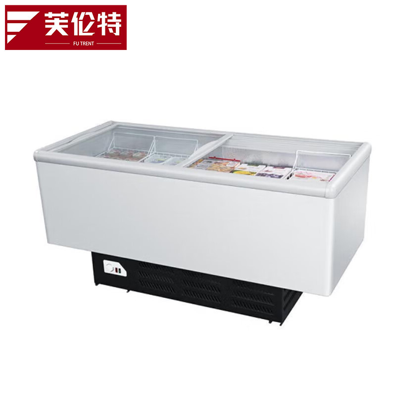 芙伦特商用雪卧式冷柜冰柜商用大容积超市冷柜肉类两用冷冻保鲜柜可视卧式冷藏柜(定制款) FLT-GT-WSLCG高清大图