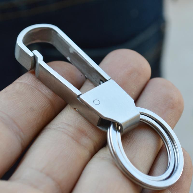 手工不锈钢钥匙扣不锈钢双层圈汽车遥控器钥匙挂件男腰挂快挂参数
