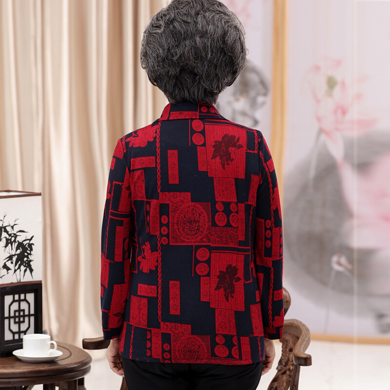 中老年人女装秋装长袖衬衫60-70岁奶奶装春秋装老人衣服妈妈上衣