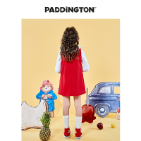 Paddington Bear帕丁顿熊女童连衣裙春季基础搭配背心裙