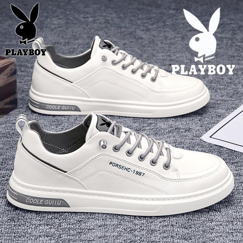 花花公子小白板鞋男时尚旅游鞋学生休闲鞋2023春秋季新款透气轻便运动