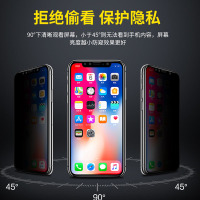 KONEL 苹果iphone11pro钢化膜XR防偷窥膜苹果XsMax全屏防偷窥i6/6s/7/8/plus高清