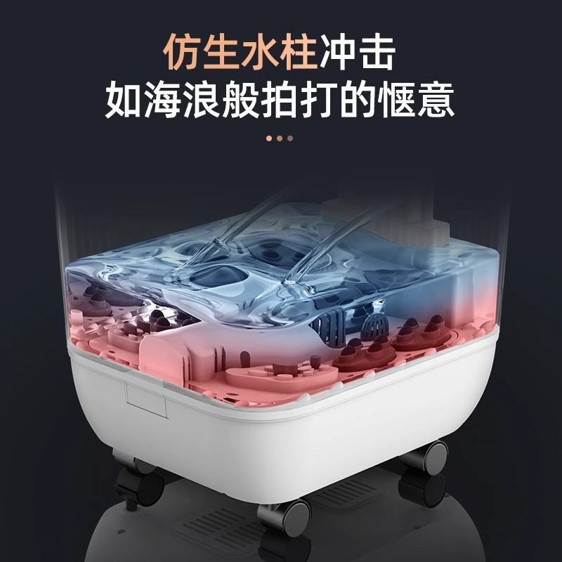 长虹足浴盆过膝盖泡脚桶全自动按摩电动洗脚机支持HUAWEI HiLink高清大图