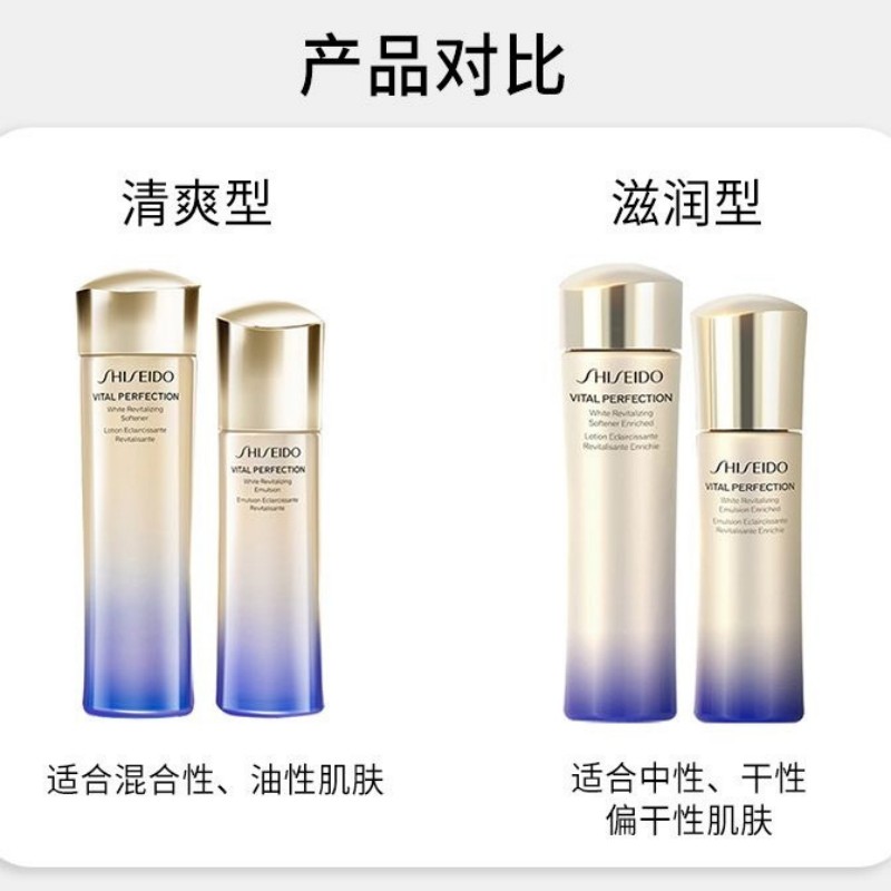 资生堂 悦薇水乳珀翡套装中样清爽版款肌肤75ml水50ml乳液旅行装高清大图