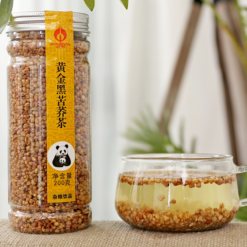 买1送1 明芽苦荞茶四川大凉山黄金苦荞茶正品花草茶花茶200g