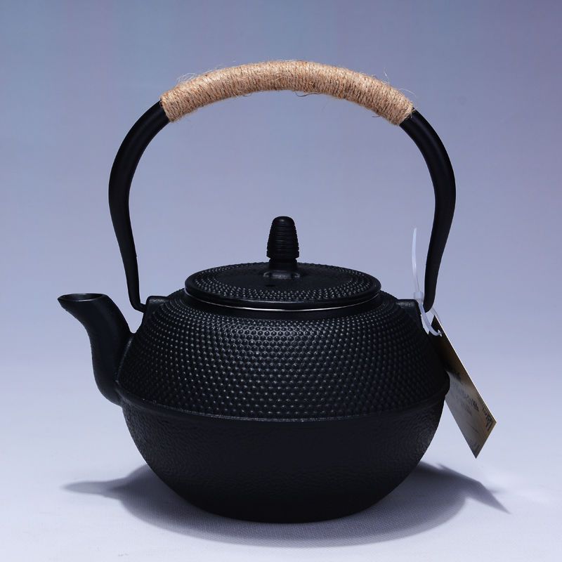 0.3L粒子黑金色带茶网 粒子铸铁壶 日本老铁壶生铁壶无涂层烧水壶煮茶壶泡茶壶功夫茶具