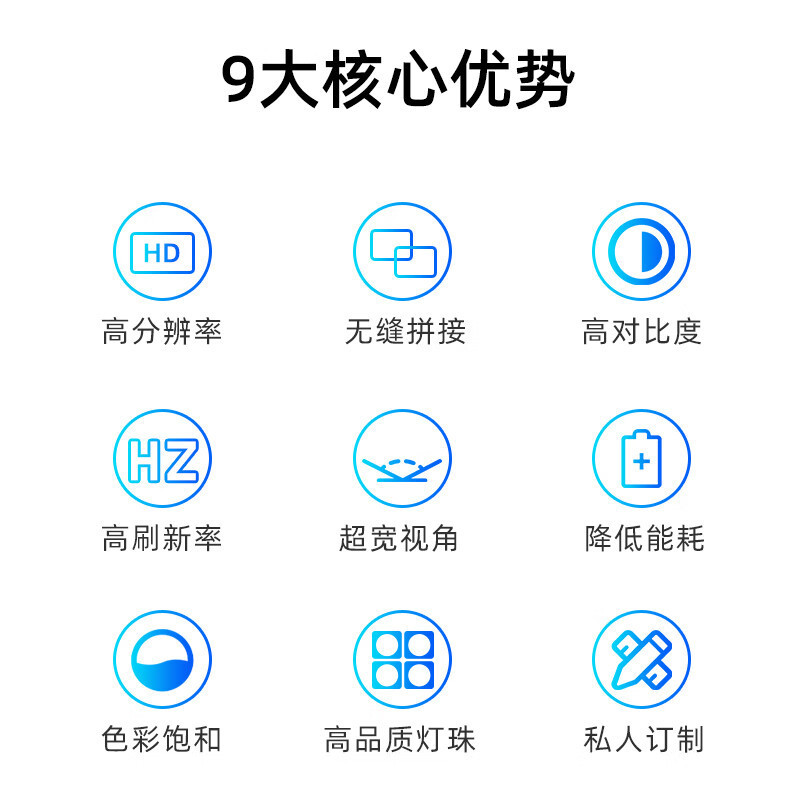鼎创视界/DCSJ 显示屏 DC-SXP2-SN22 全彩色显示屏 室内 100*100cm