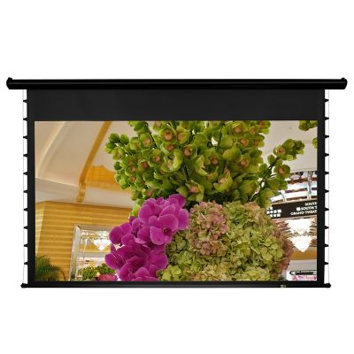 经科JK电动遥控拉线投影幕布M3-MAT/300s拉绳微孔透声幕200寸16:9