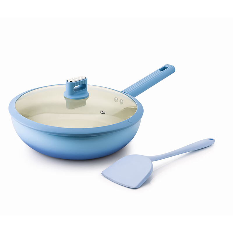 康巴赫溢彩不粘炒锅两件套LPB-CT30A高清大图