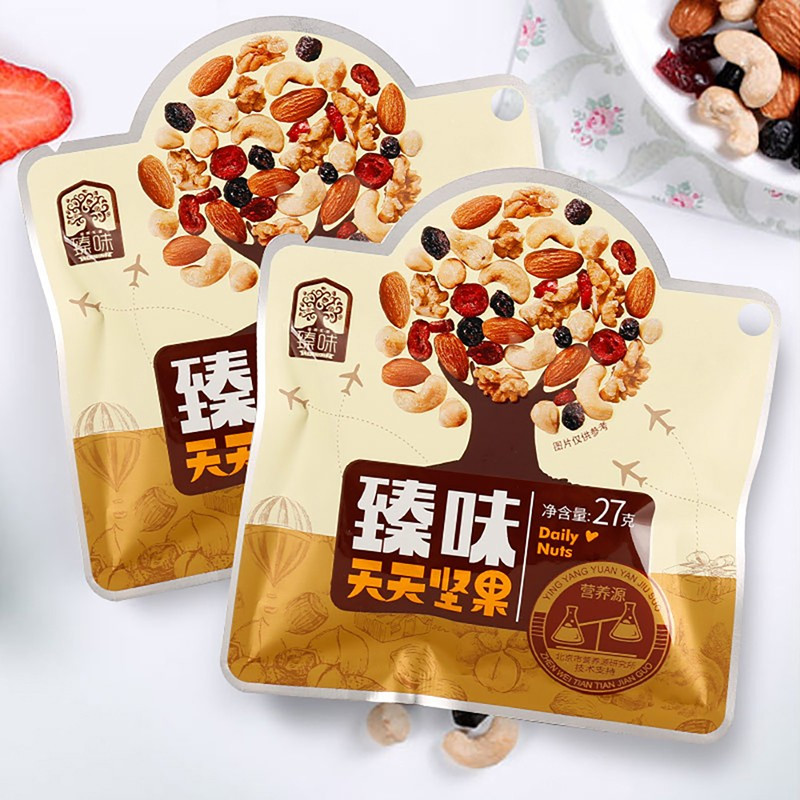 臻味天天每日坚果礼盒孕妇坚果零食大礼包节日礼品礼盒 810g(27*30袋)礼盒装