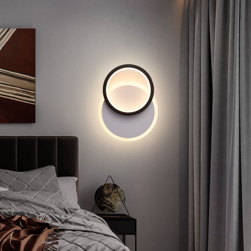 苏宁优购 现代简约卧室床头灯壁灯 北欧创意轻奢楼梯客厅电视背景墙