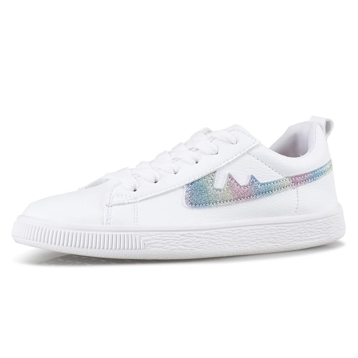 双星小白鞋女2020ins潮流百搭pu面平底学生秋季透气休闲鞋女板鞋