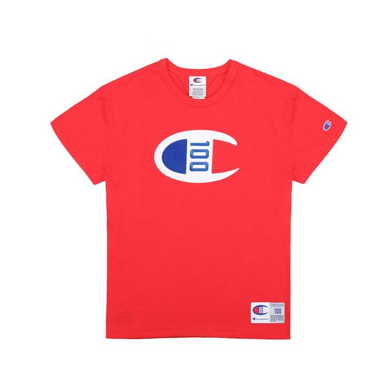 champion冠军100周年女士大clogo素面短袖圆领t恤