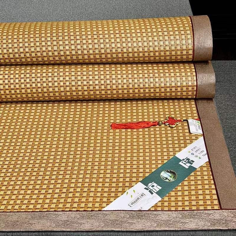 古藤黄玉席三件套野山古藤为原料,18道工序精编适合1.5/1.8床使用,高档加厚高密度YX-13122