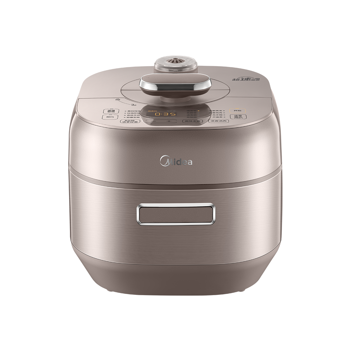 美的(Midea)电压力锅IH速嫩感0涂层高压锅5升家用煲汤智能预约电饭煲自动排气健康钢胆 MY-S5879K