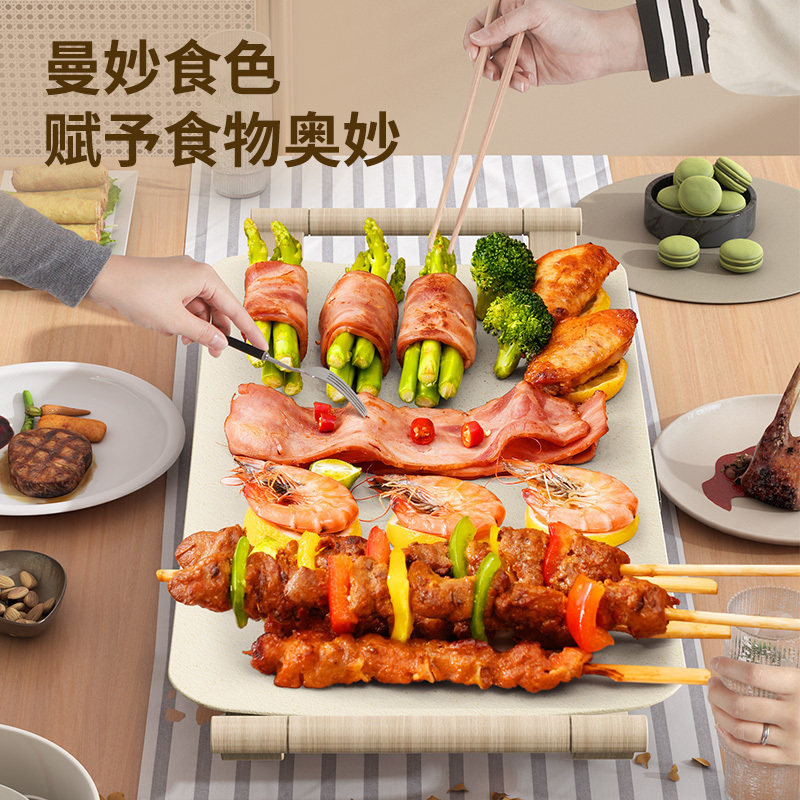 电烤炉烤肉盘电烤盘电烤炉家用多功能不粘烤串机烤肉锅煎肉
