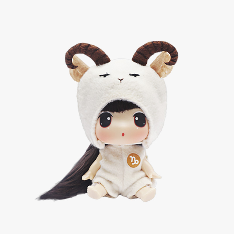 女孩男孩玩具精美礼物冬己9cm十二星座娃娃摩羯座fde0904